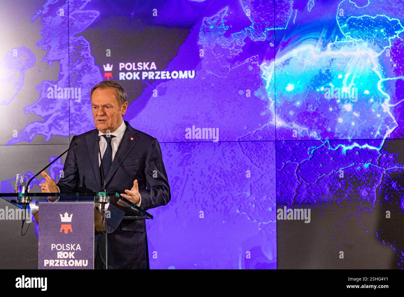 Warsaw, Poland. 10th Feb, 2025. Polish Prime Minister Donald Tusk ...