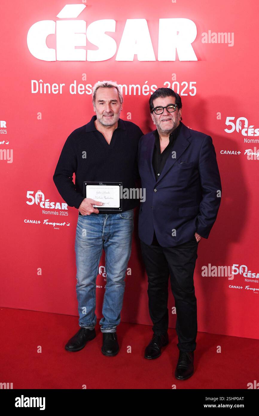 Paris, France. 10th Feb, 2025. Gilles Lellouche and Alain Attal