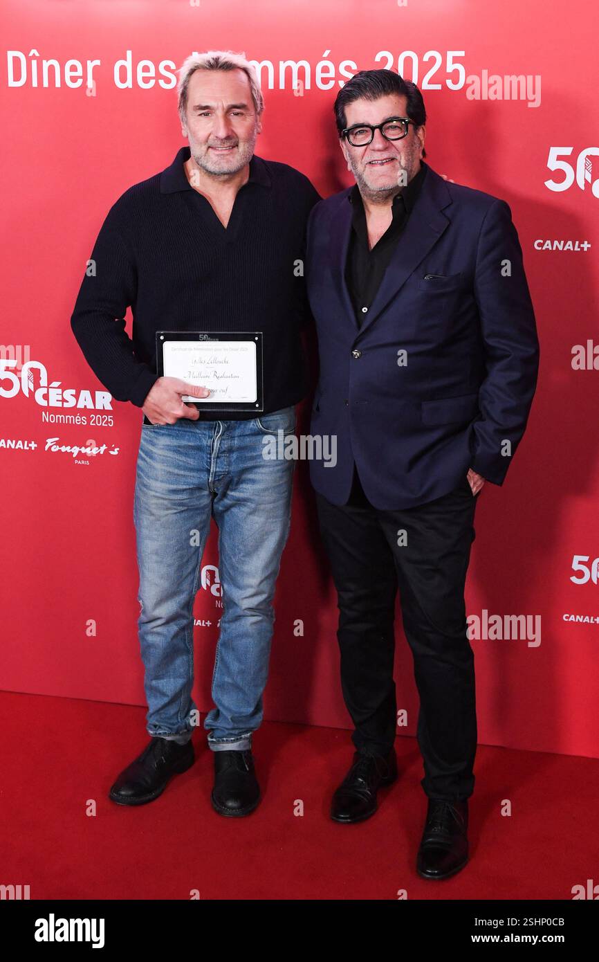 Paris, France. 10th Feb, 2025. Gilles Lellouche and Alain Attal