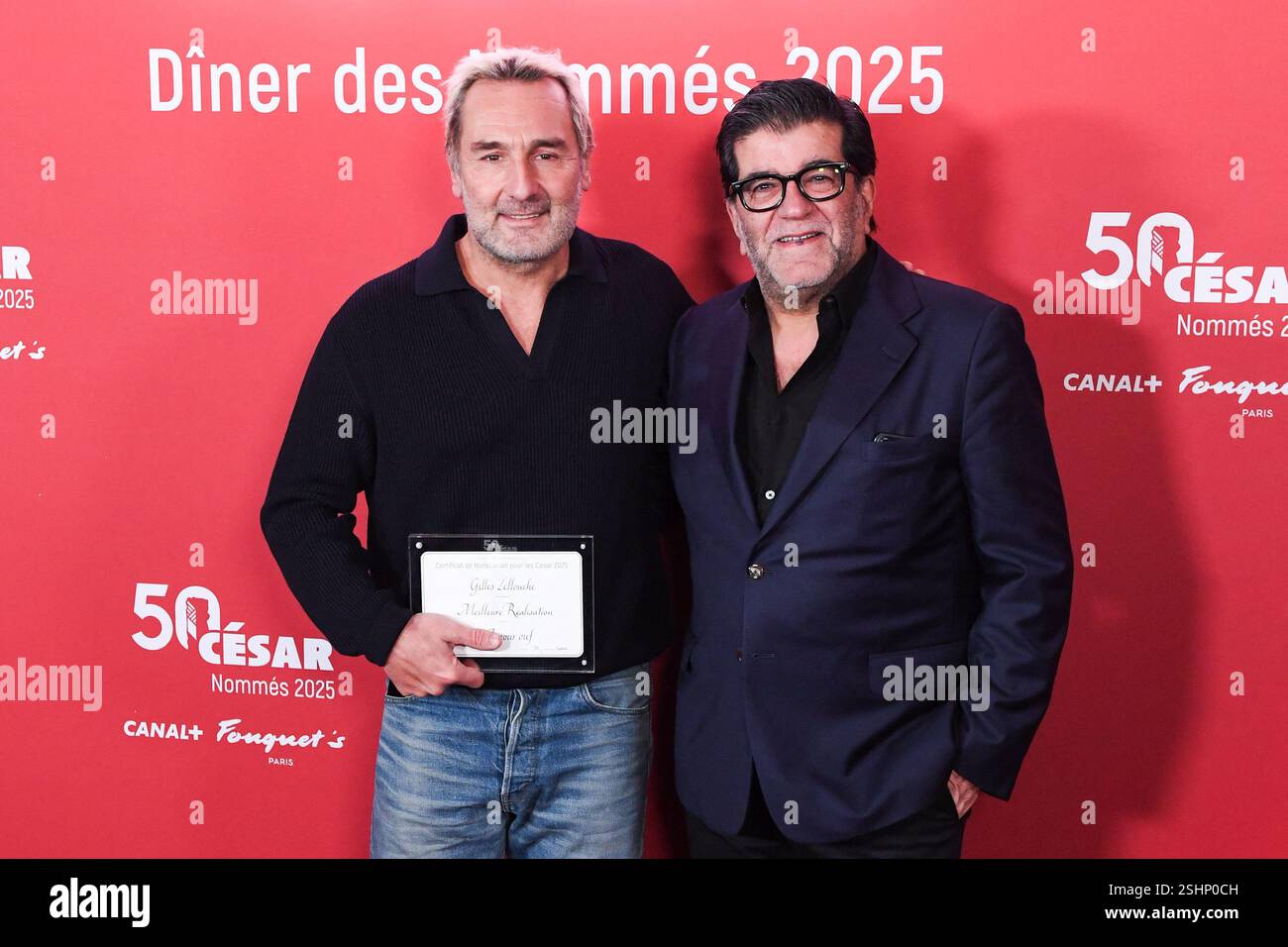 Paris, France. 10th Feb, 2025. Gilles Lellouche and Alain Attal