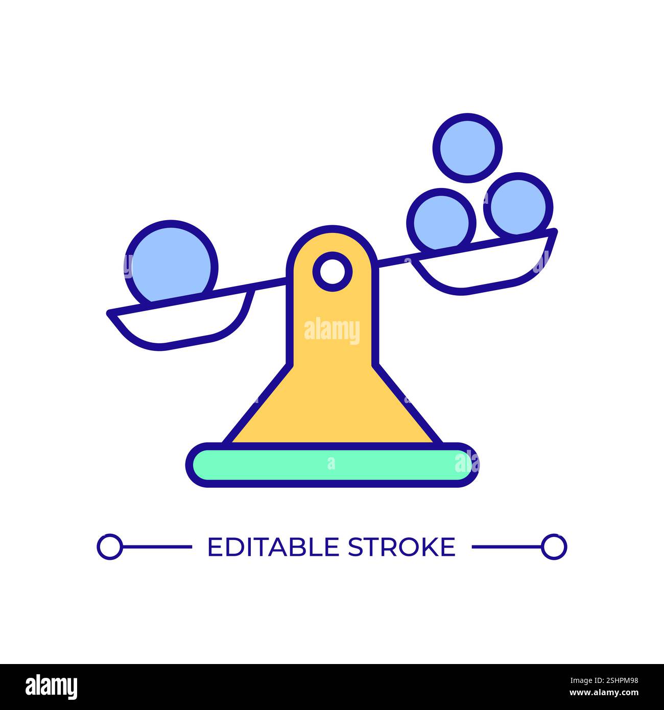 Scales weight RGB color icon Stock Vector Image & Art - Alamy