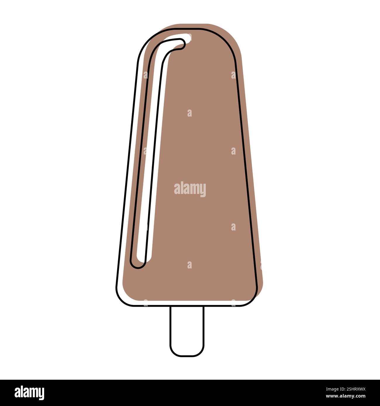 Vector illustration of ice cream isolated on white background. Vector ...