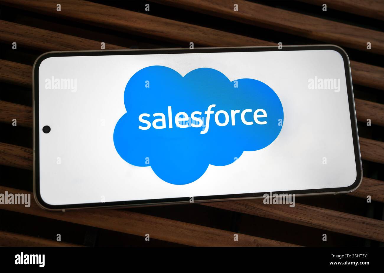 Salesforce software company for business solutions Stock Photo