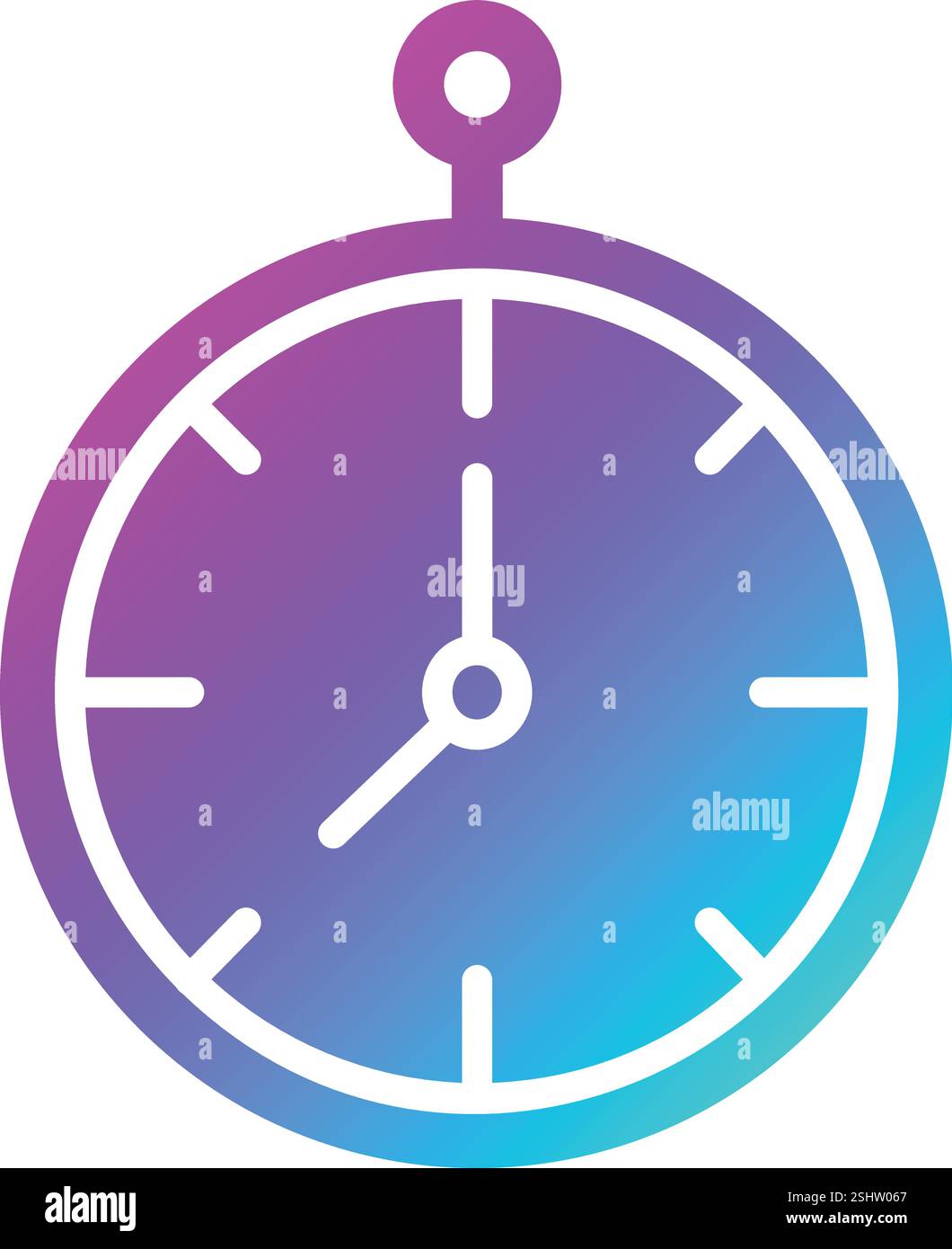 Clock Vector Icon Design Illustration Stock Vector