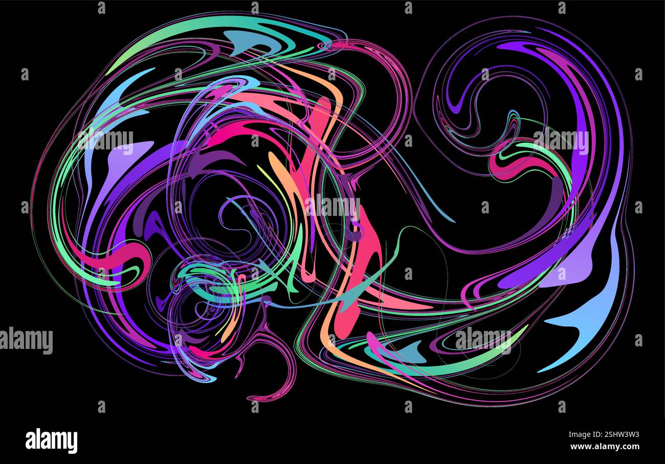 Colorful abstract liquid and fluid vector background Stock Vector
