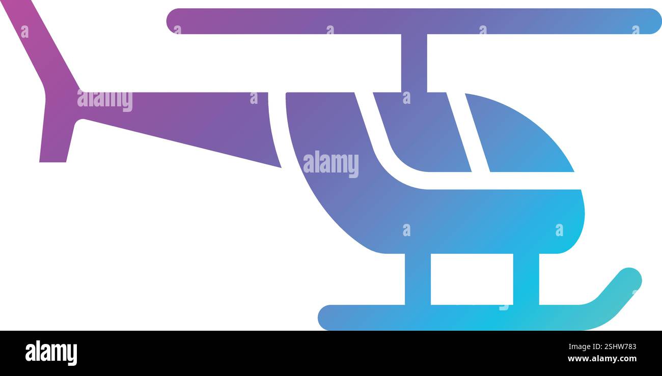 Helicopter Vector Icon Design Illustration Stock Vector