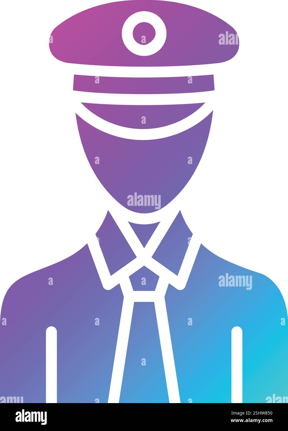 Pilot Vector Icon Design Illustration Stock Vector