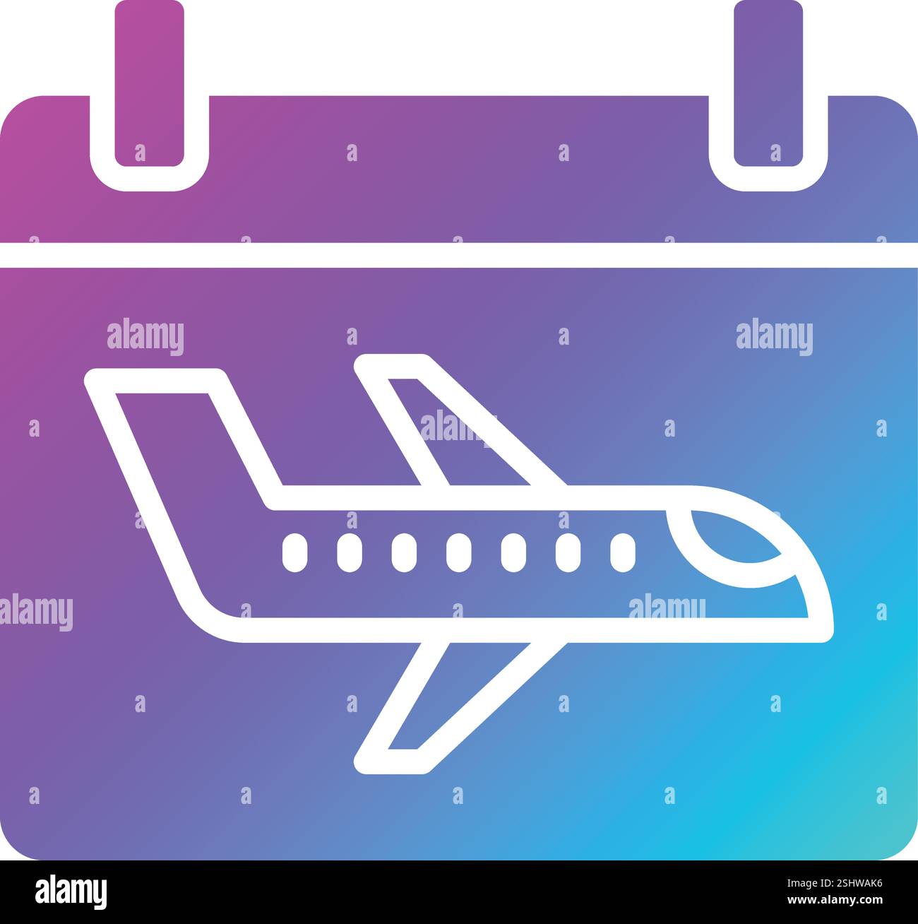 Flight calendar Vector Icon Design Illustration Stock Vector Image ...