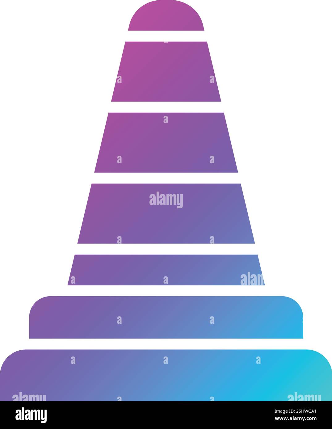 Traffic cone Vector Icon Design Illustration Stock Vector