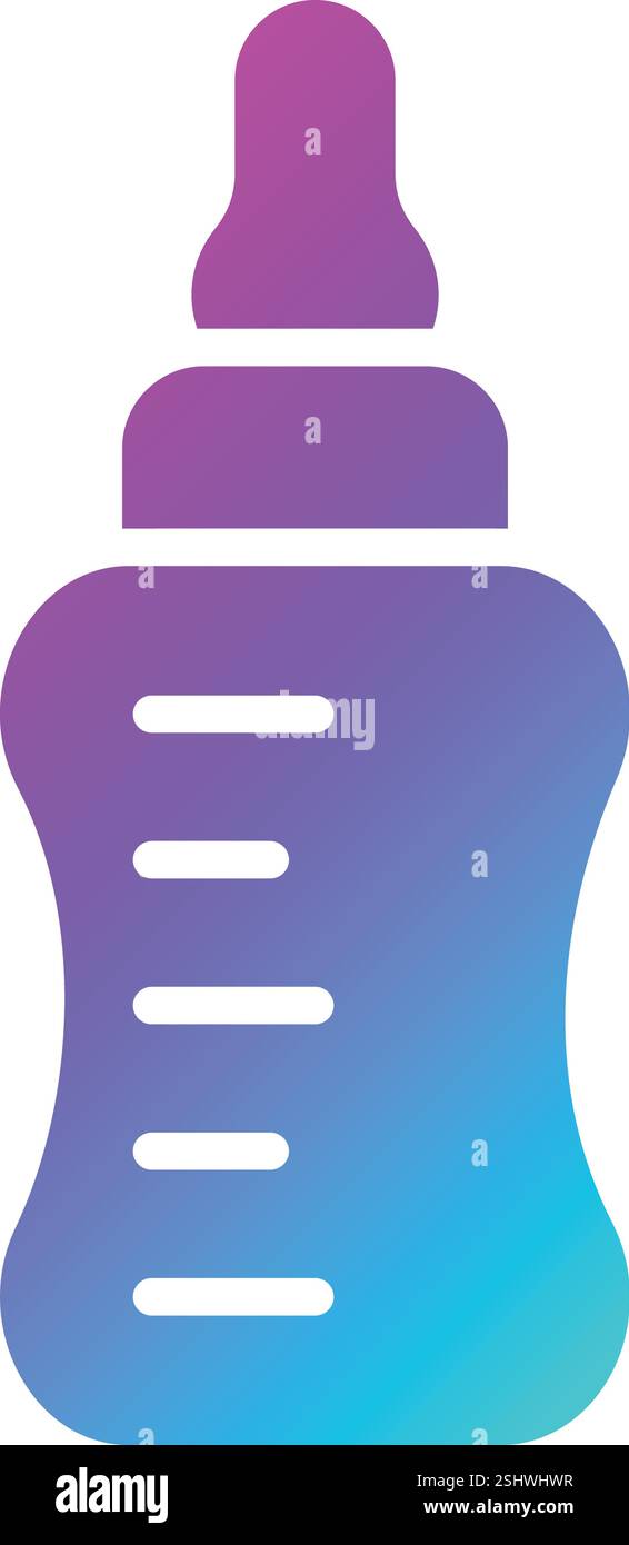 Baby bottle Vector Icon Design Illustration Stock Vector Image & Art ...
