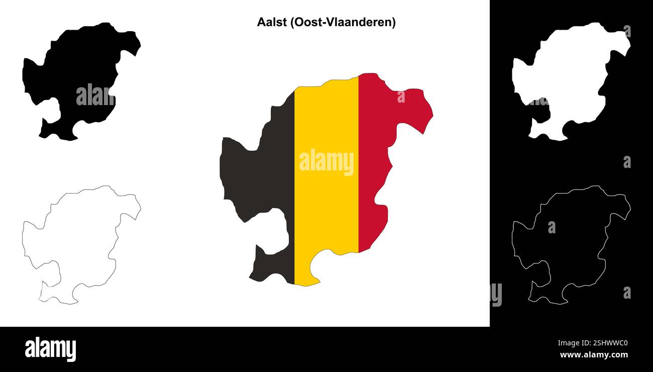 Aalst area map hi-res stock photography and images - Alamy