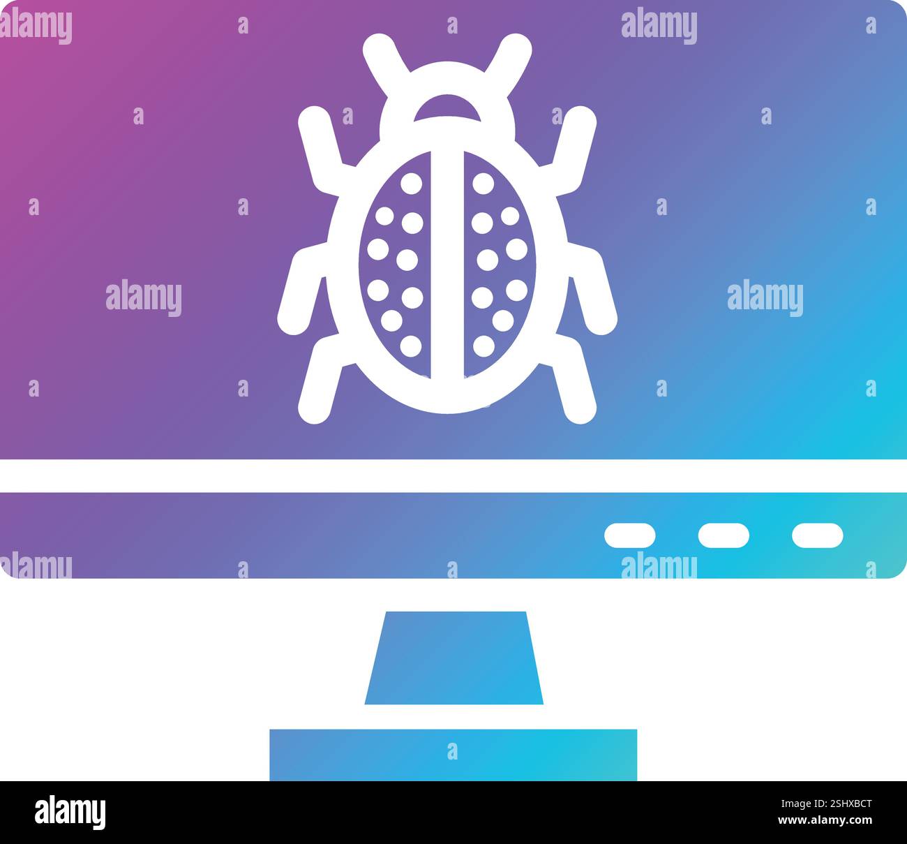 Debug Vector Icon Design Illustration Stock Vector
