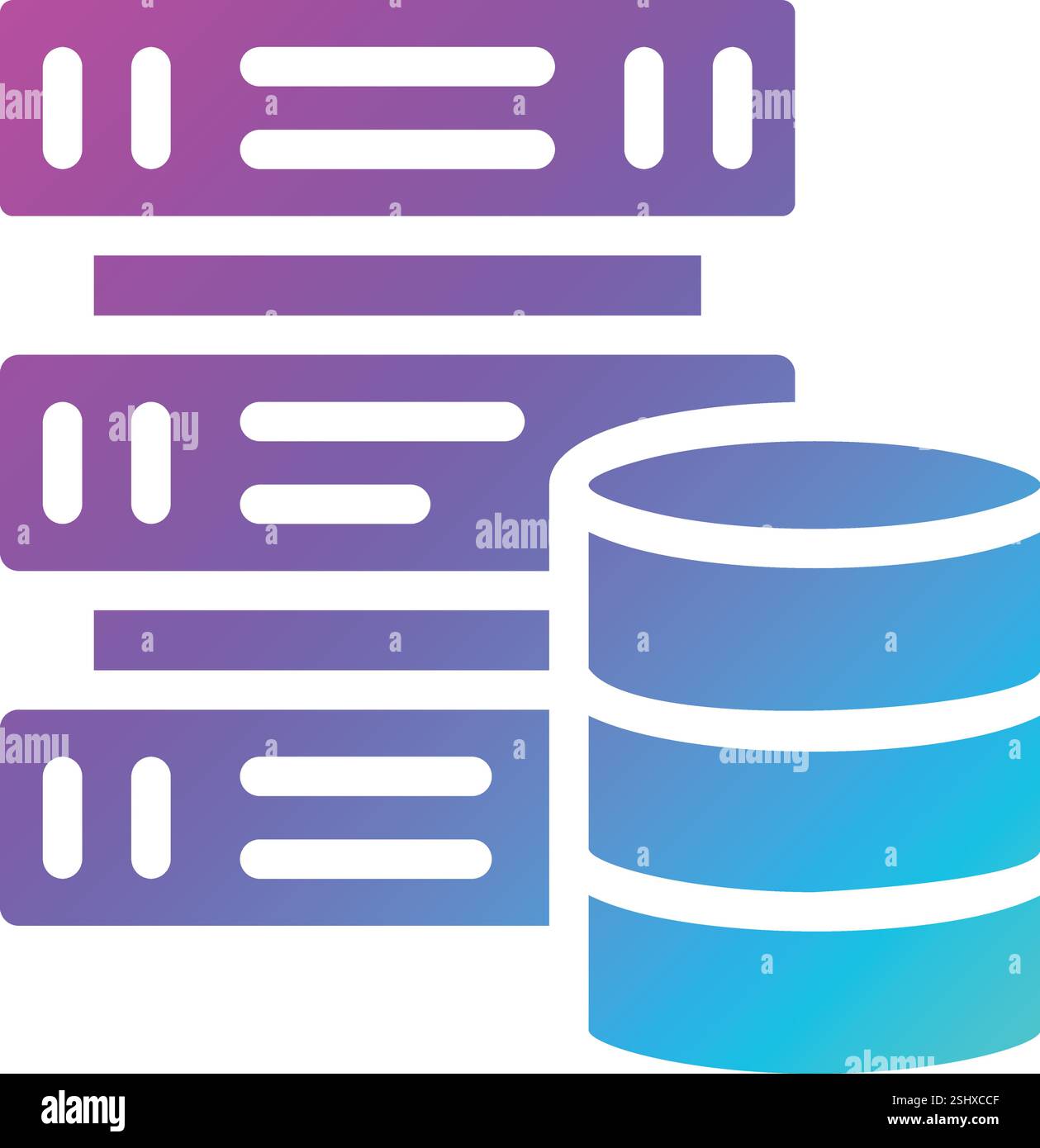 Database design glyph icon Cut Out Stock Images & Pictures - Alamy