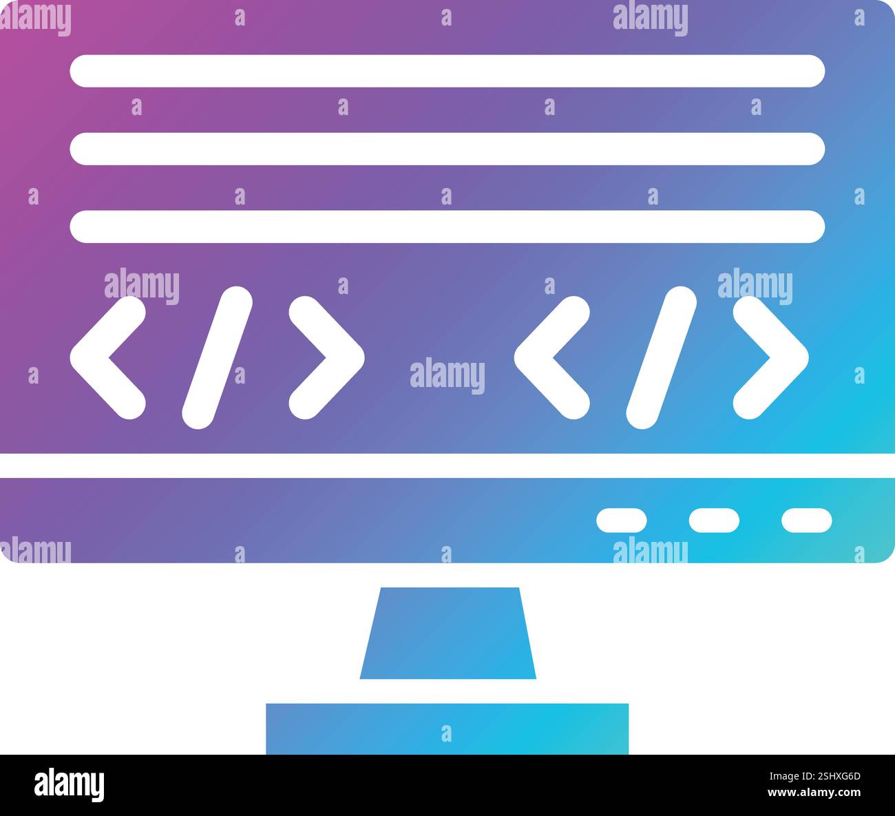 Coding language Vector Icon Design Illustration Stock Vector Image ...