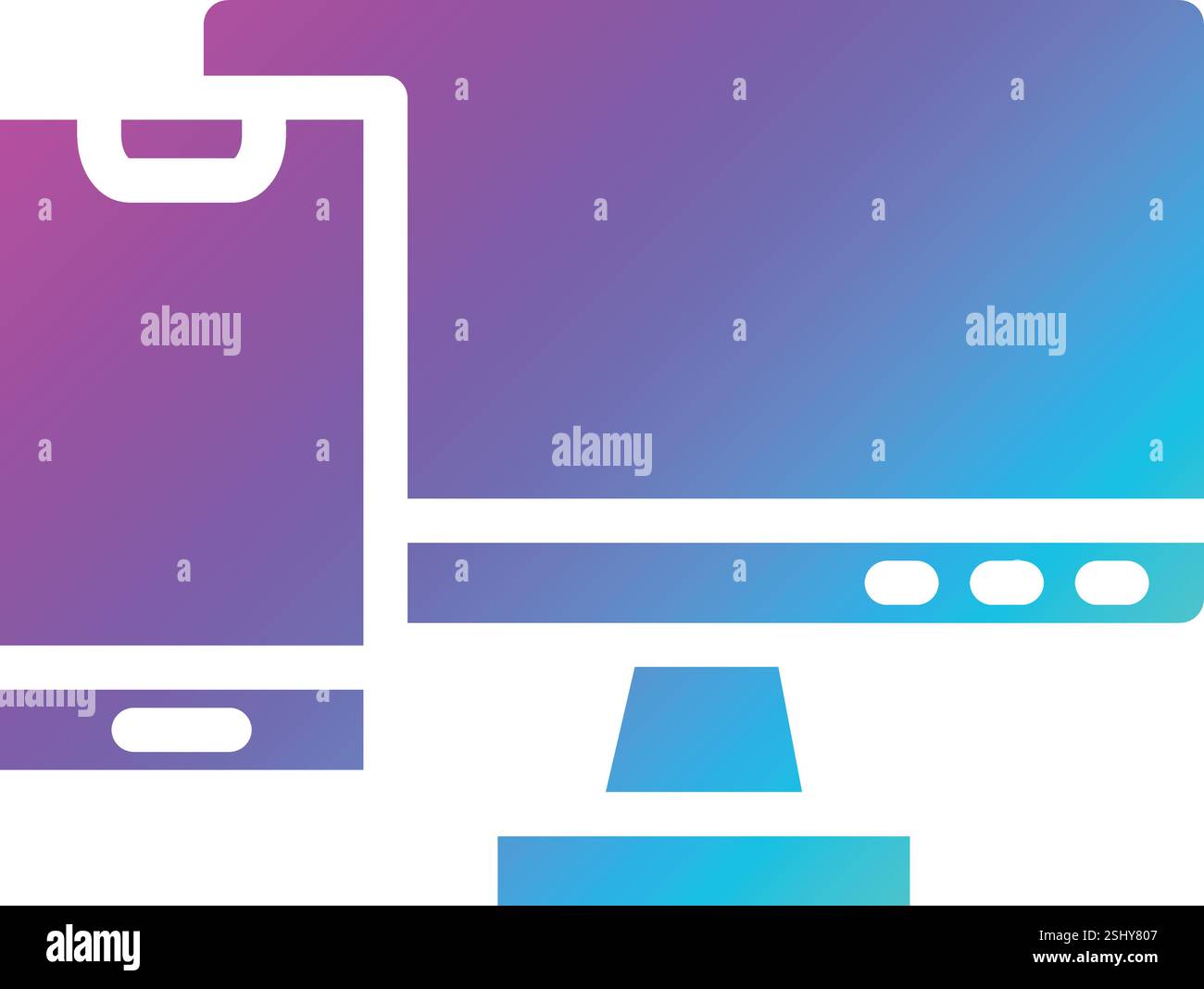 Responsive Vector Icon Design Illustration Stock Vector