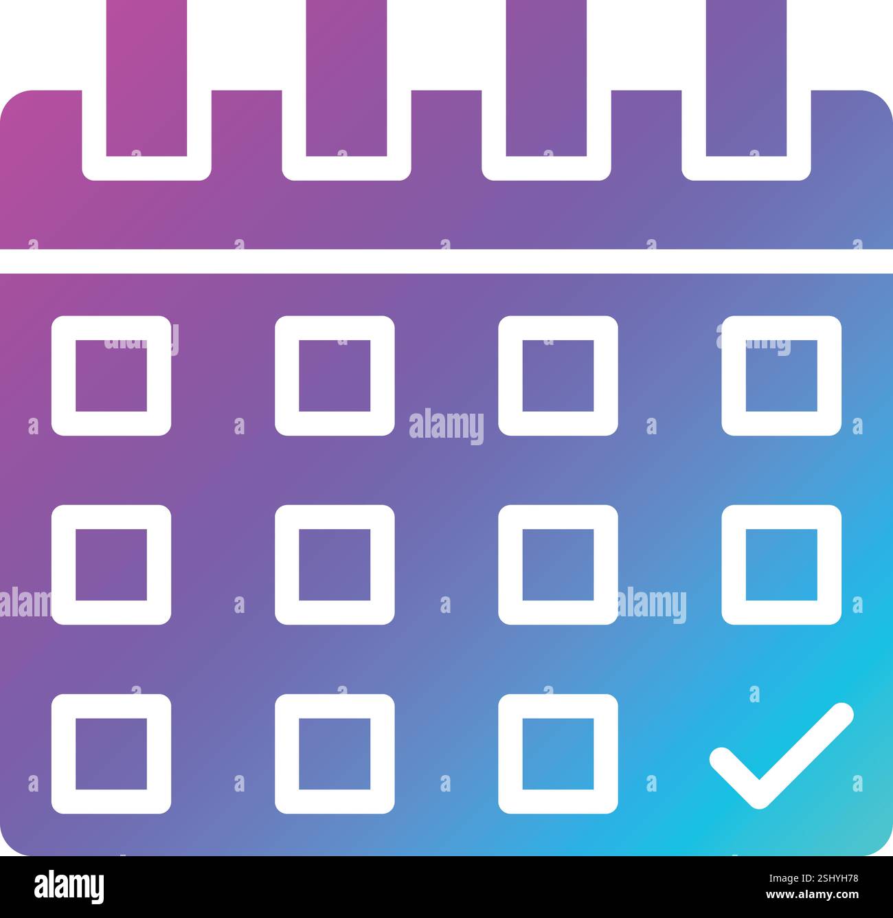 Calendar Vector Icon Design Illustration Stock Vector