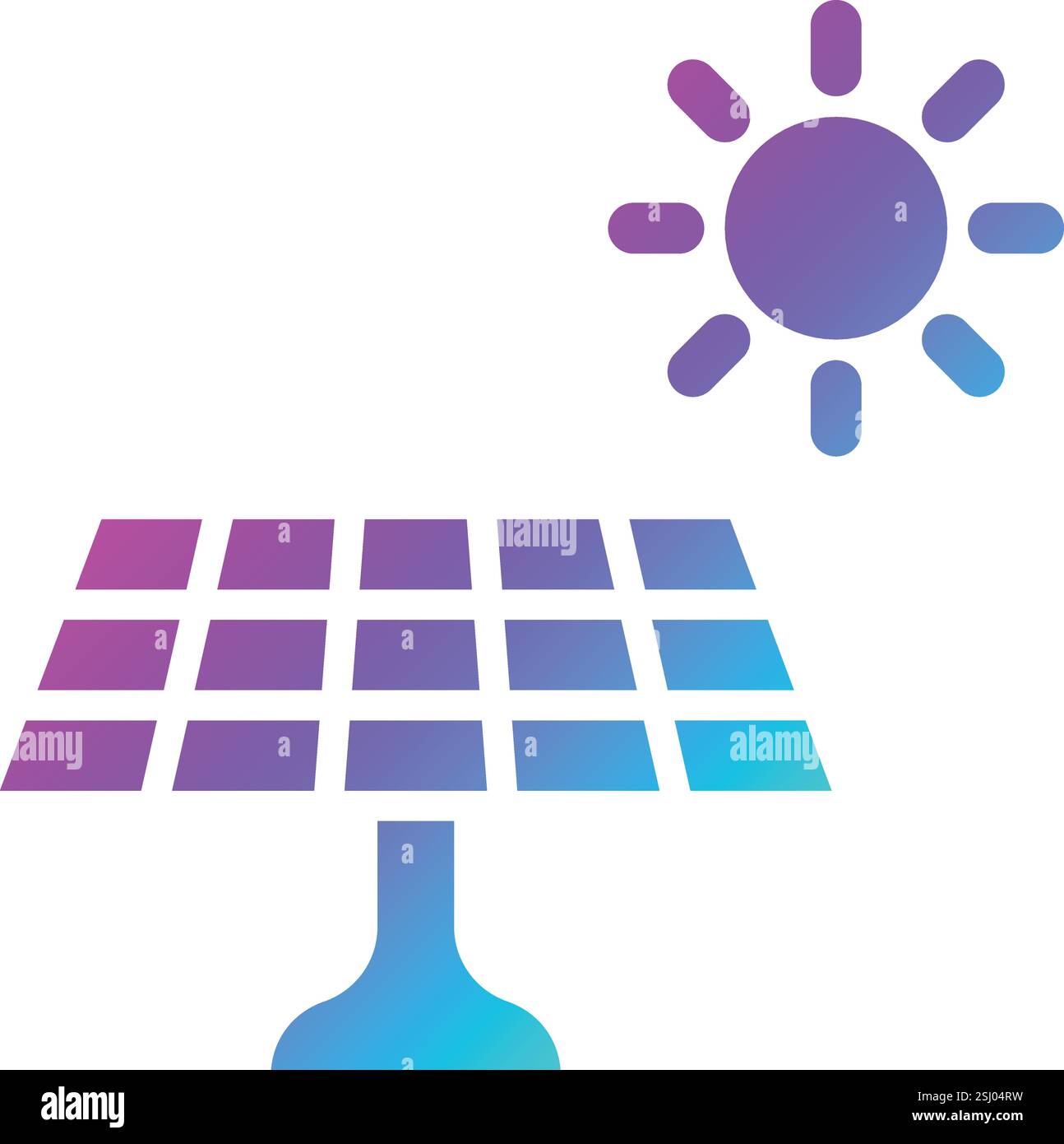 Solar panel Vector Icon Design Illustration Stock Vector Image & Art ...