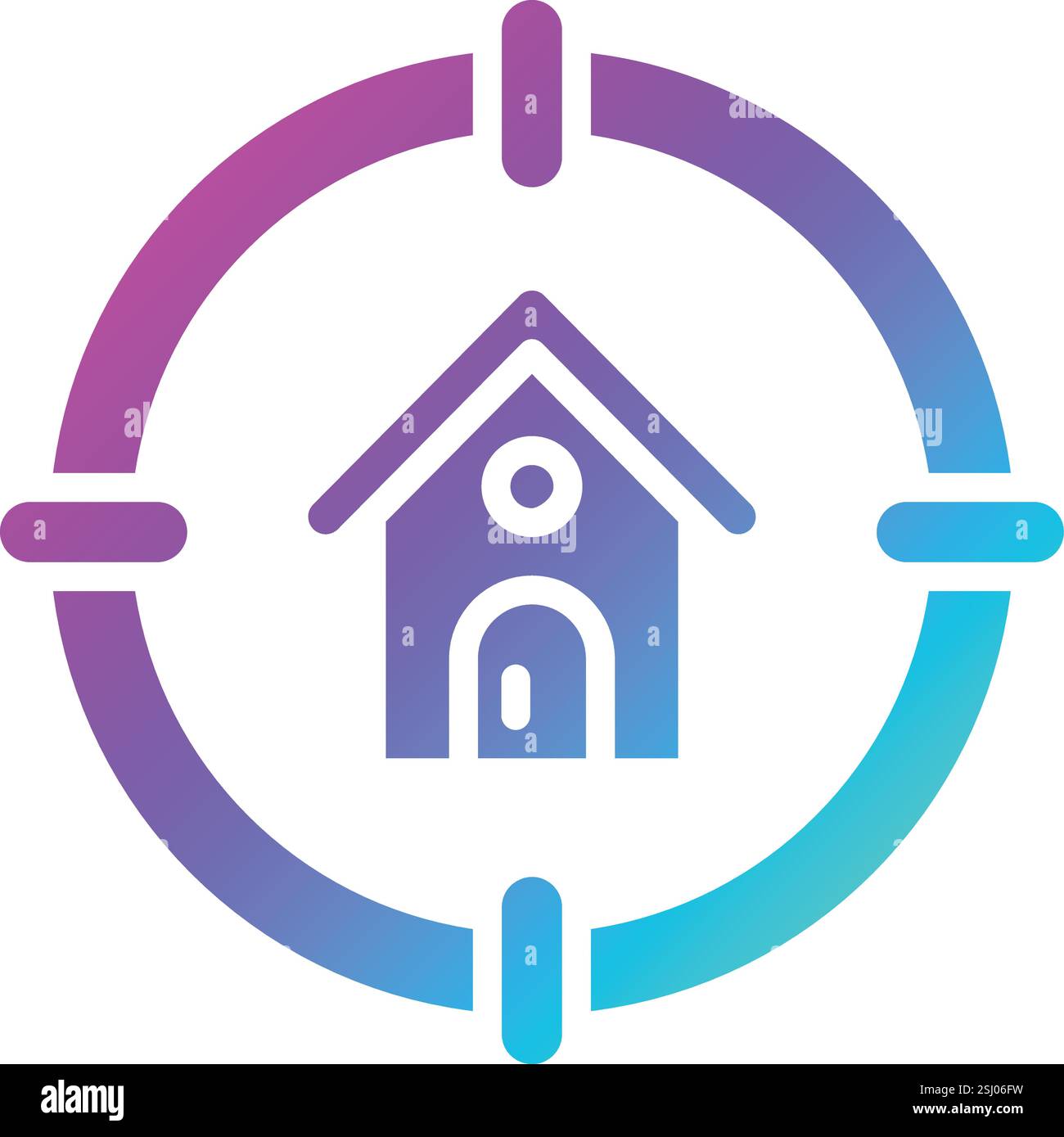 Target Vector Icon Design Illustration Stock Vector