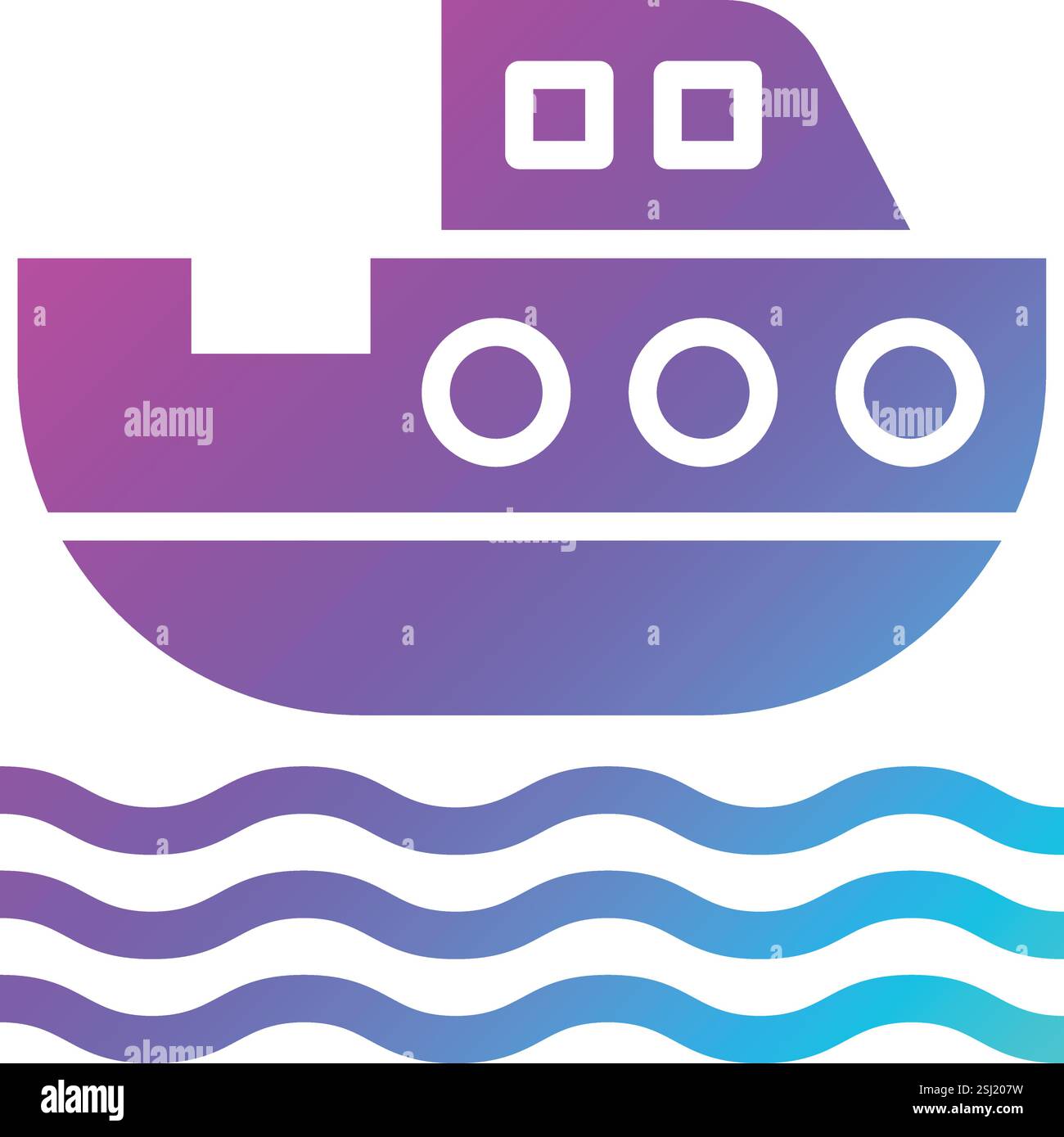 Boat Vector Icon Design Illustration Stock Vector