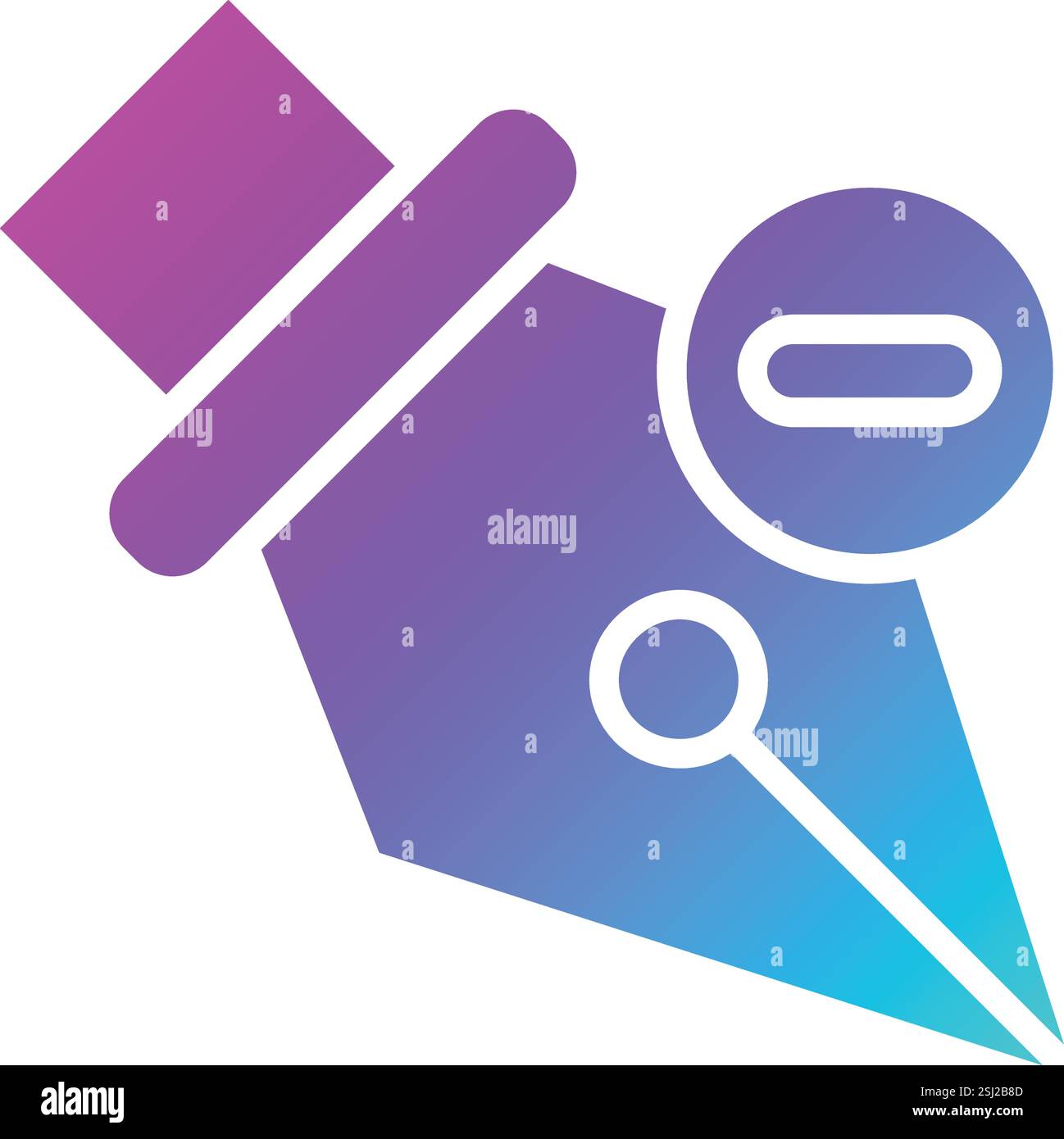 Delete anchor Vector Icon Design Illustration Stock Vector