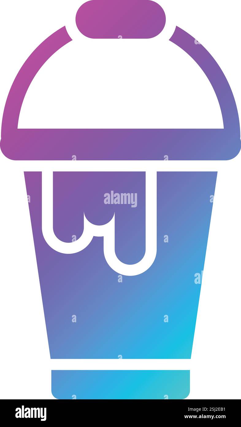 Paint bucket Vector Icon Design Illustration Stock Vector Image & Art ...
