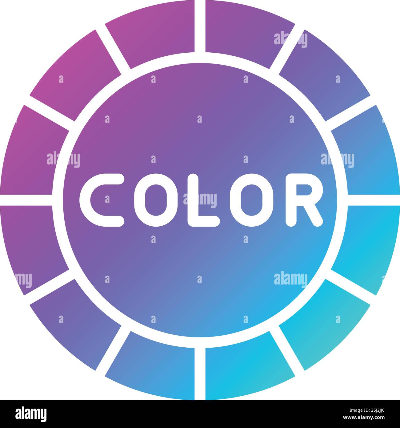 Color wheel Vector Icon Design Illustration Stock Vector Image & Art ...