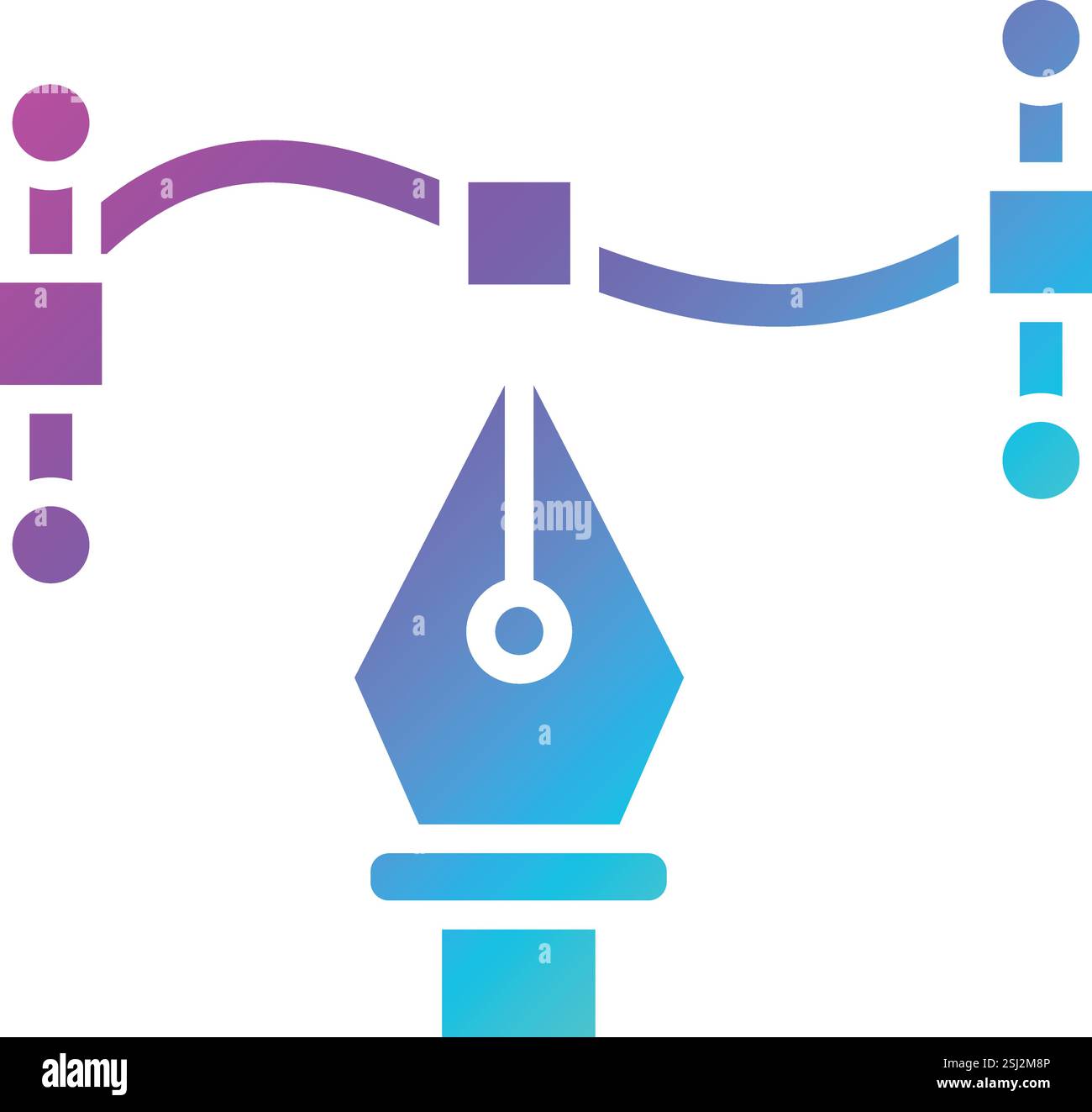 Pen tool Vector Icon Design Illustration Stock Vector