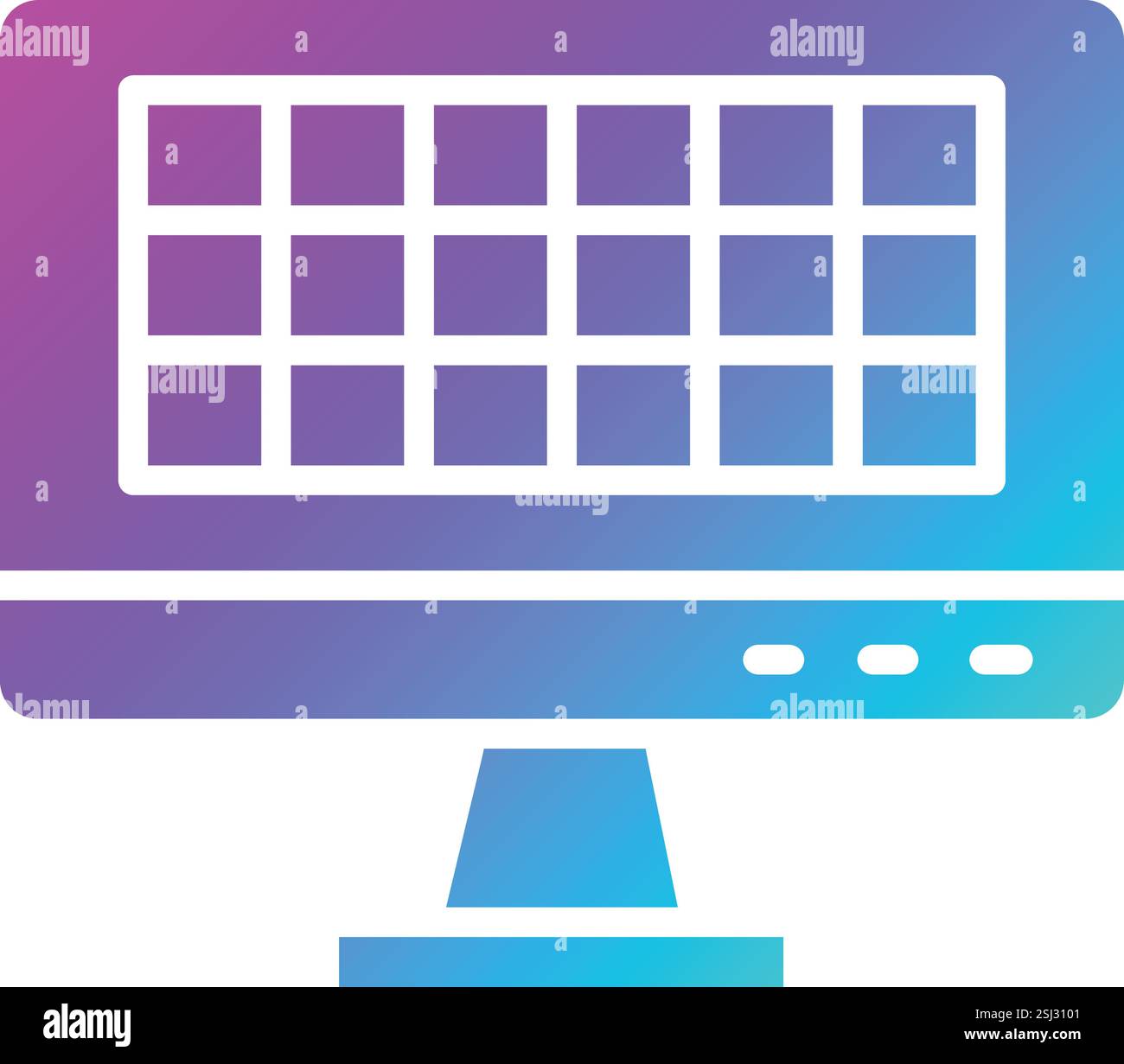 Grid Vector Icon Design Illustration Stock Vector Image & Art - Alamy