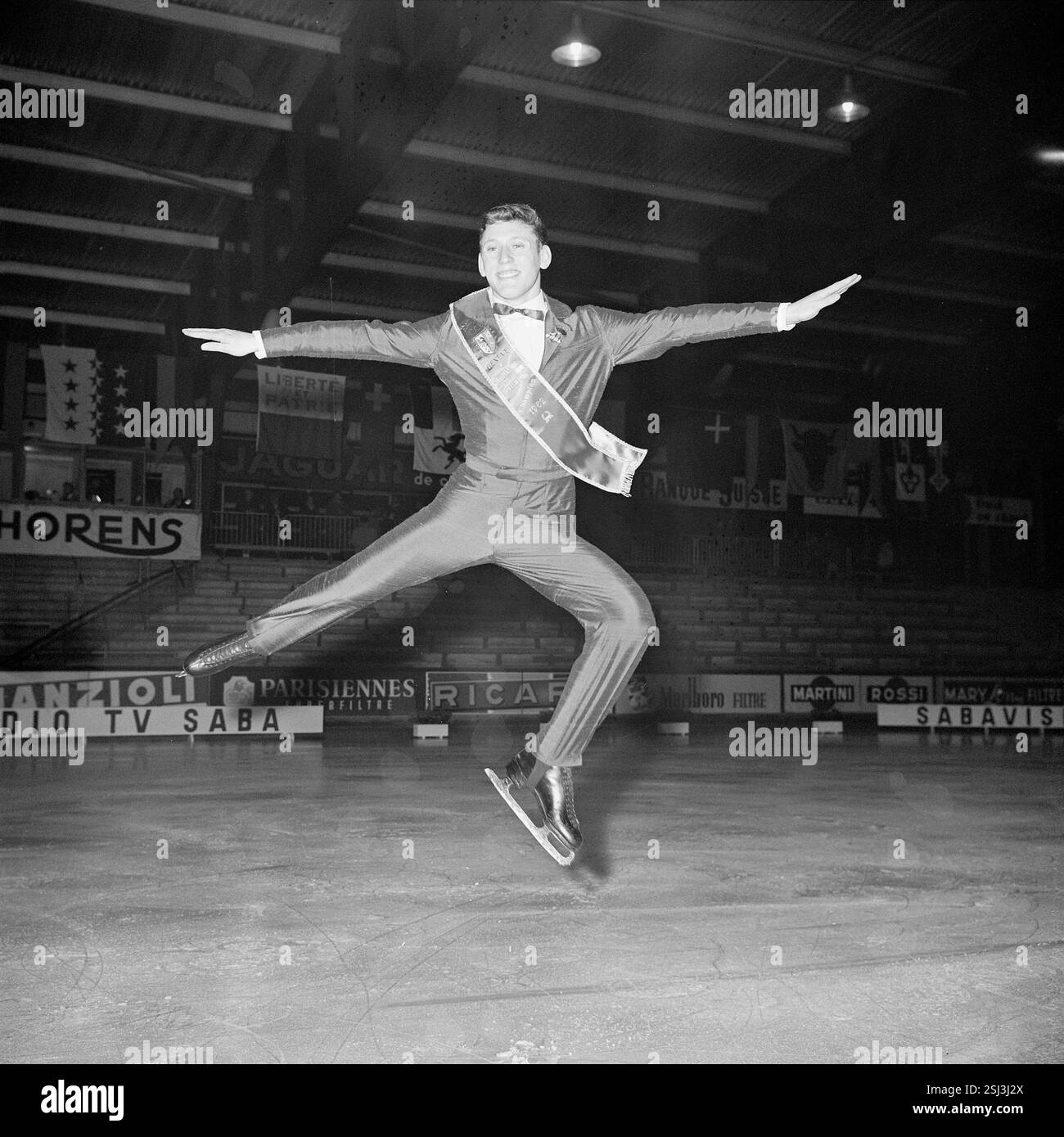 Alain Calmat, Eiskunstläufer#Alain Calmat, figure skater Stock Photo ...