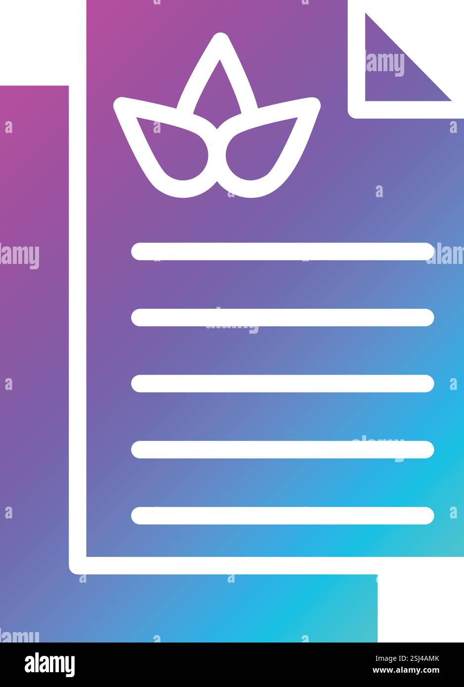 Paper Vector Icon Design Illustration Stock Vector