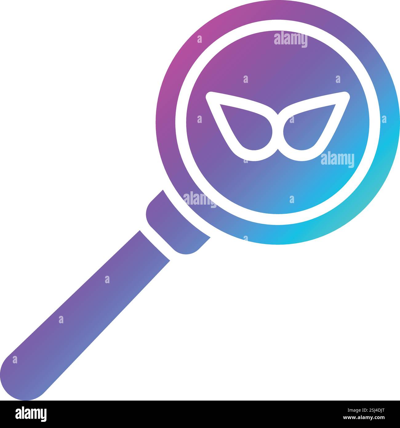 Magnifying glass Vector Icon Design Illustration Stock Vector