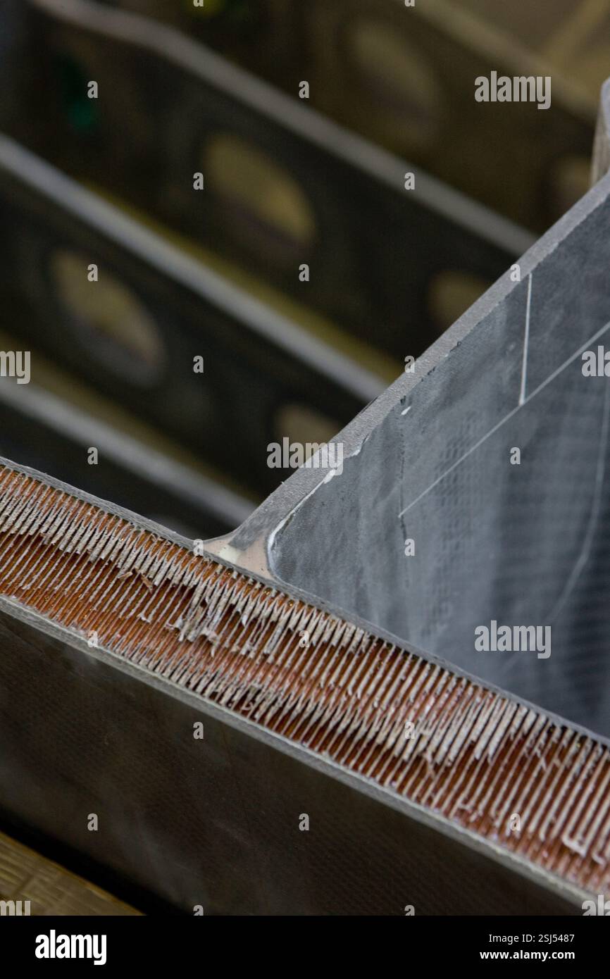 Shipbuilding Industry. Working on glass fiber hull of super sailing ...