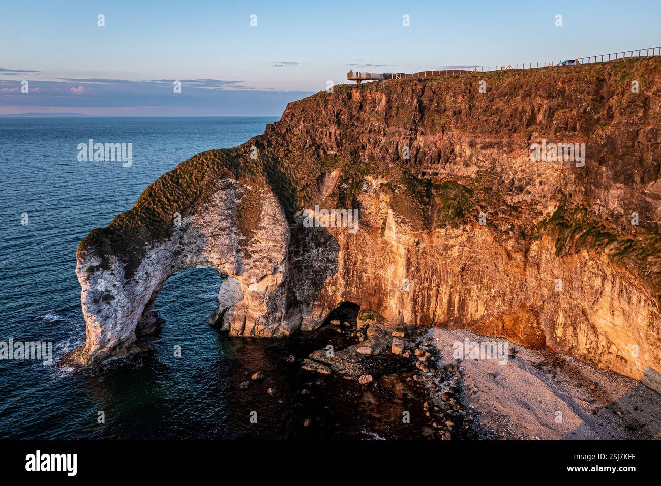 White Rocks Ireland White Rocks Sunset, Antrim, Northern Ireland United Kingdon Stock Photo ...