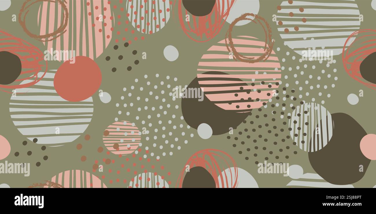 Seamless background abstract spots and dots vector illustration Stock ...