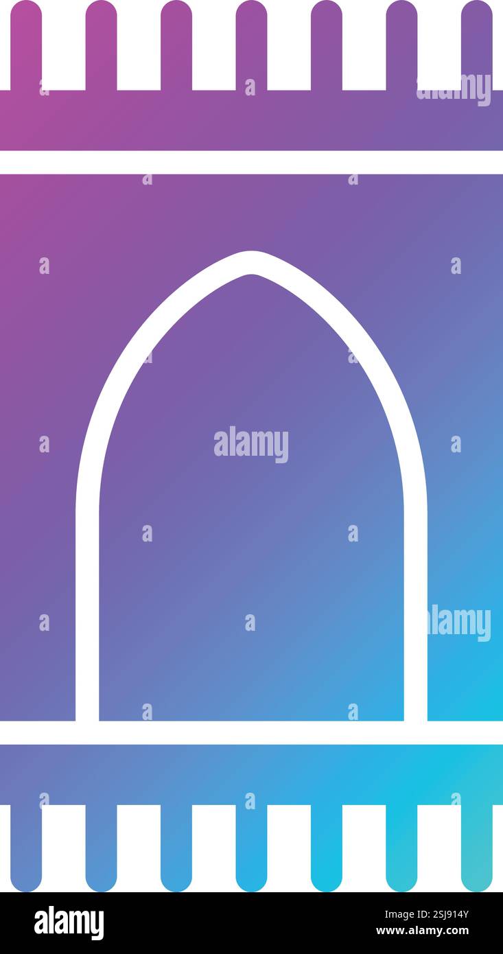 Sajadah Vector Icon Design Illustration Stock Vector