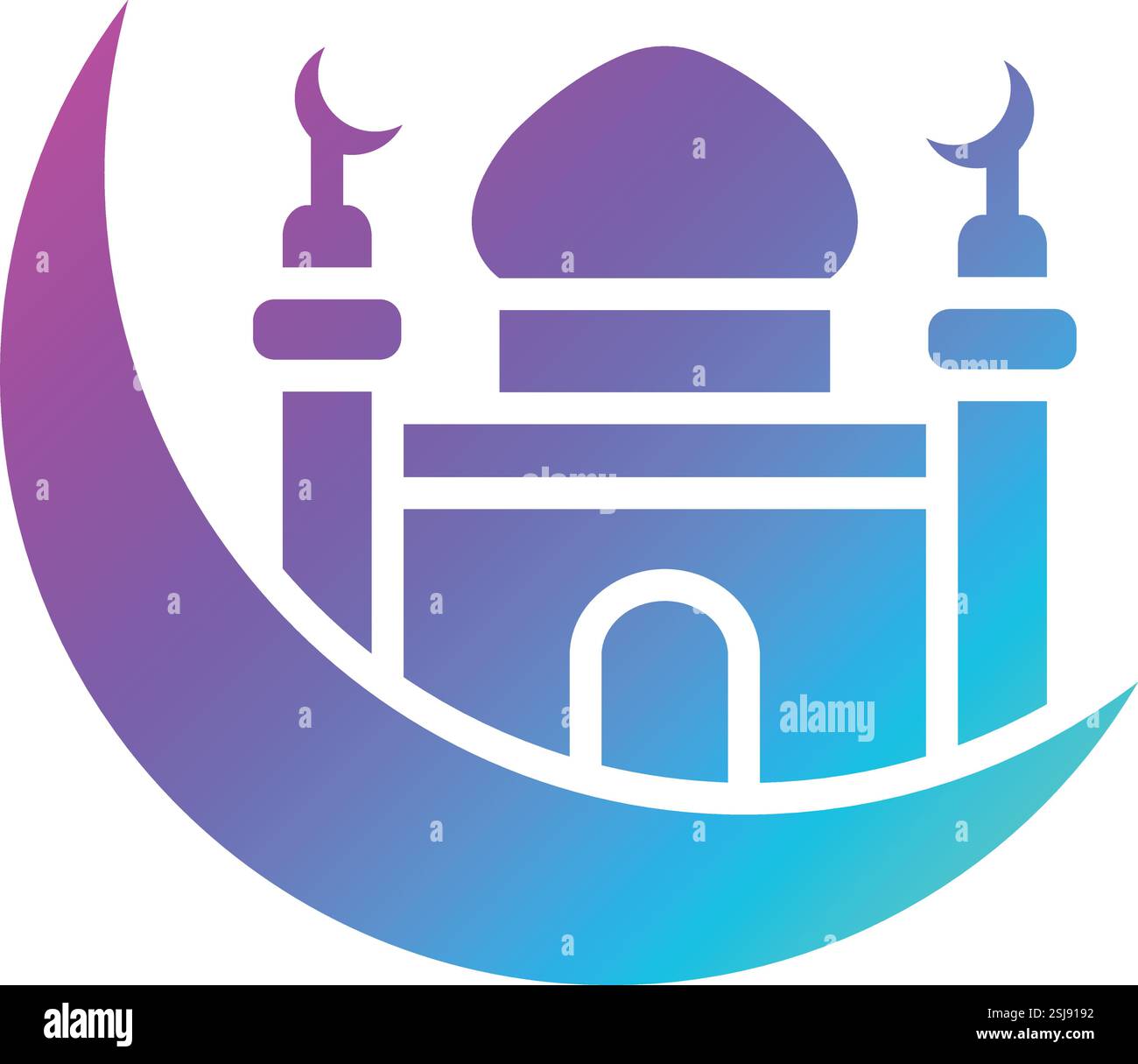 Halfmoon Vector Icon Design Illustration Stock Vector