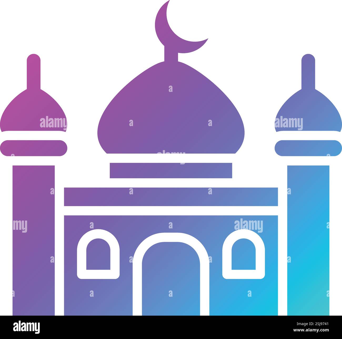 Mosque Vector Icon Design Illustration Stock Vector