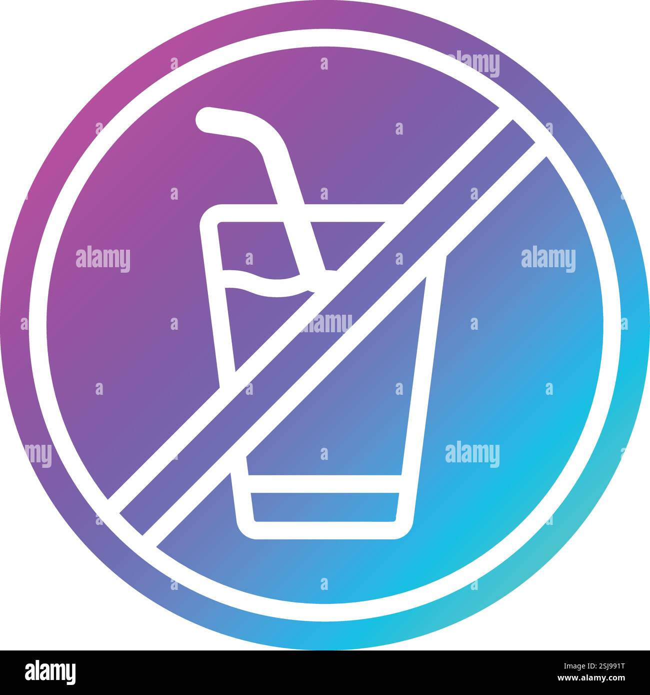 no drink Vector Icon Design Illustration Stock Vector