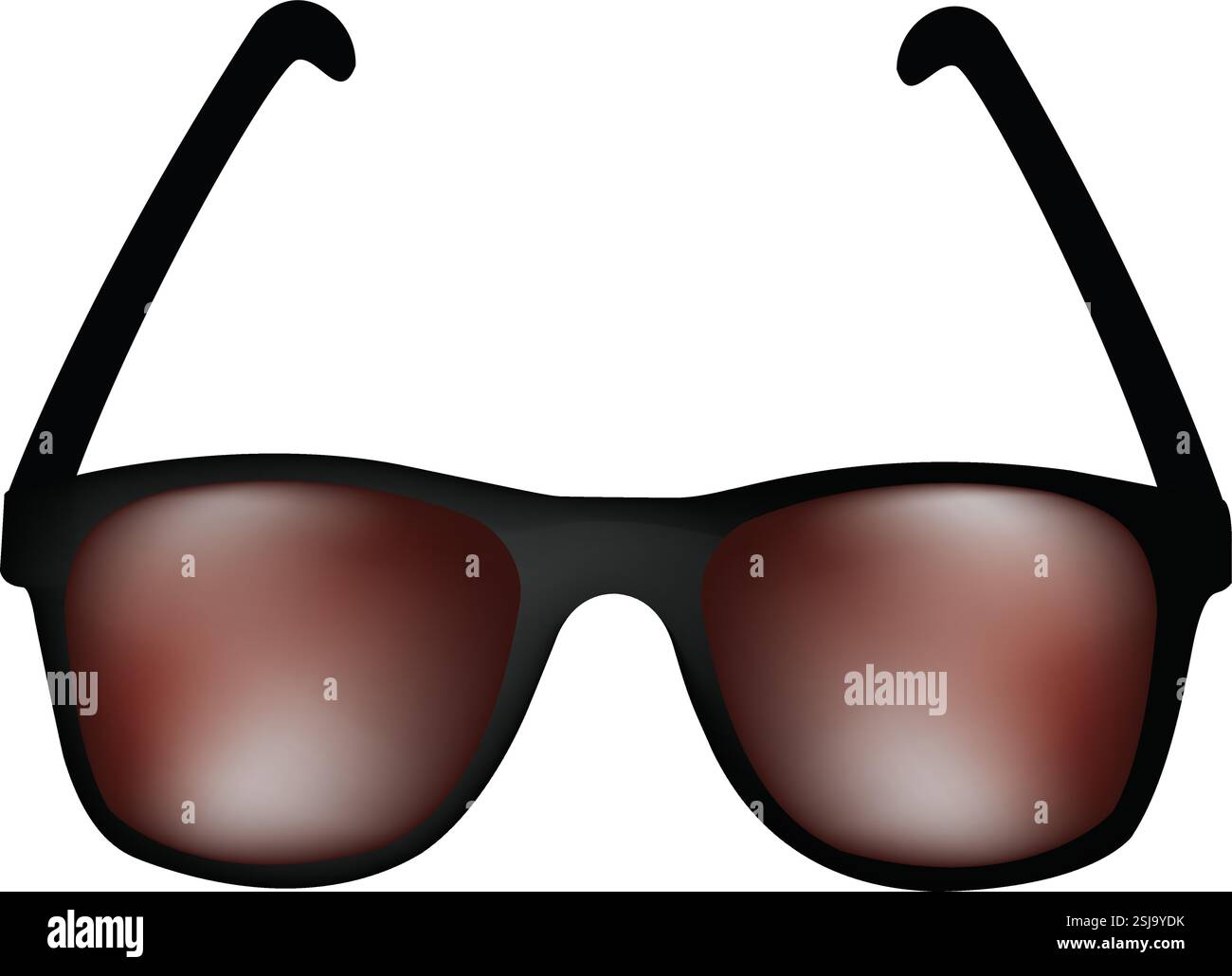 Brown color sunglasses vector Stock Vector