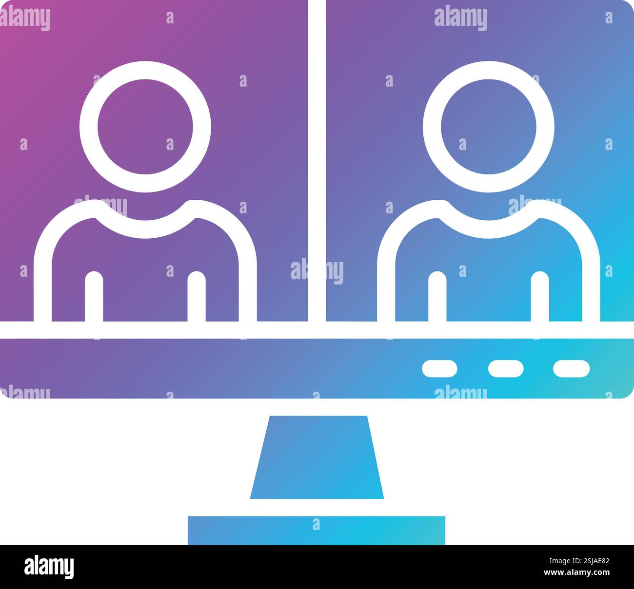 Video chat Vector Icon Design Illustration Stock Vector