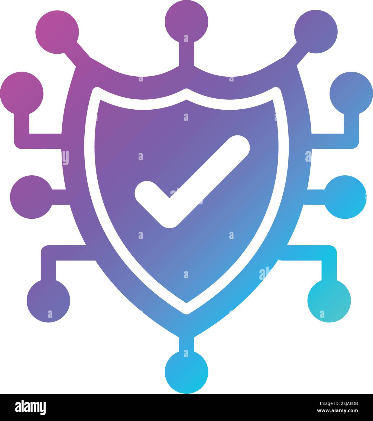 Cyber security Vector Icon Design Illustration Stock Vector