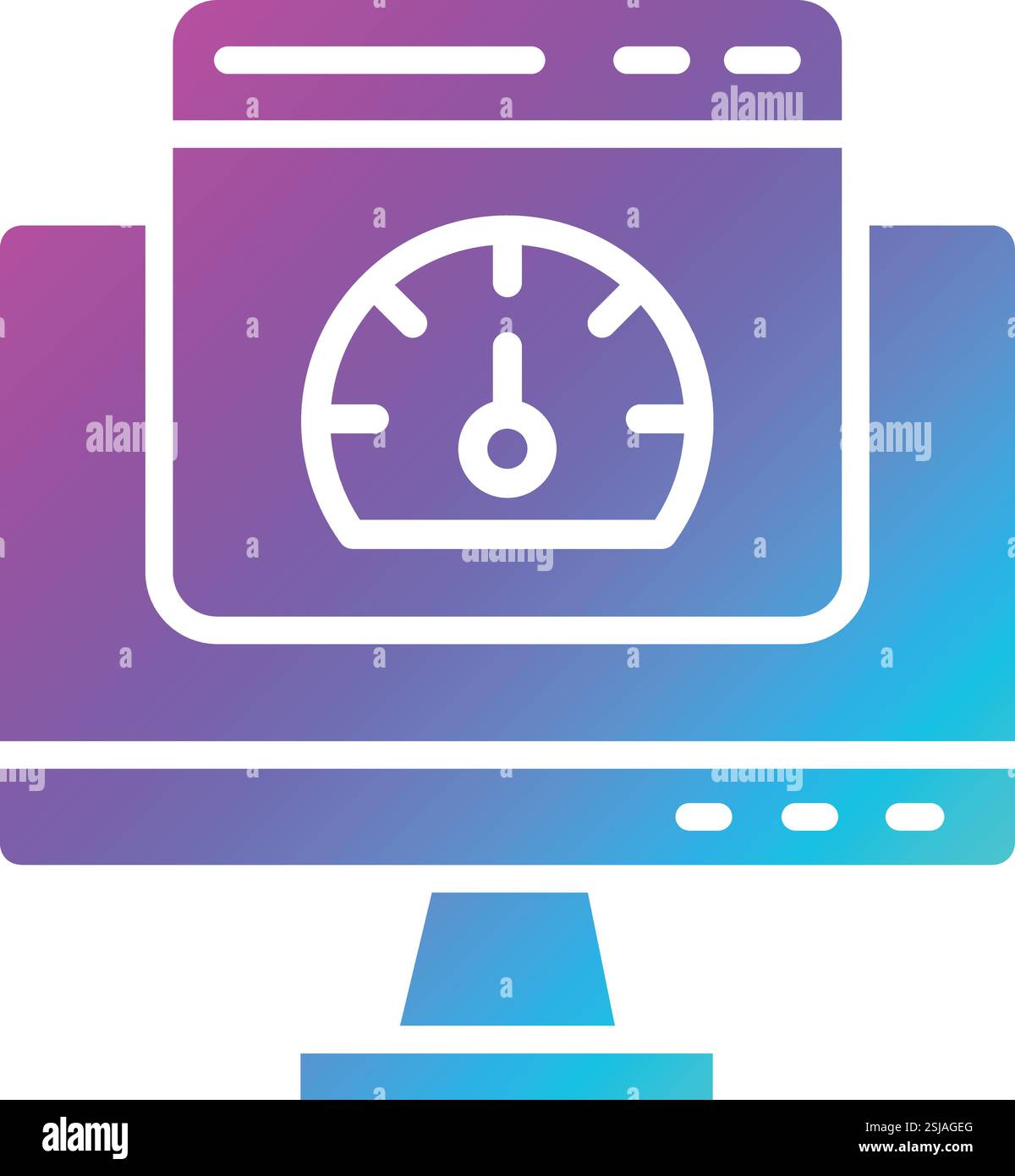 Speed test Vector Icon Design Illustration Stock Vector
