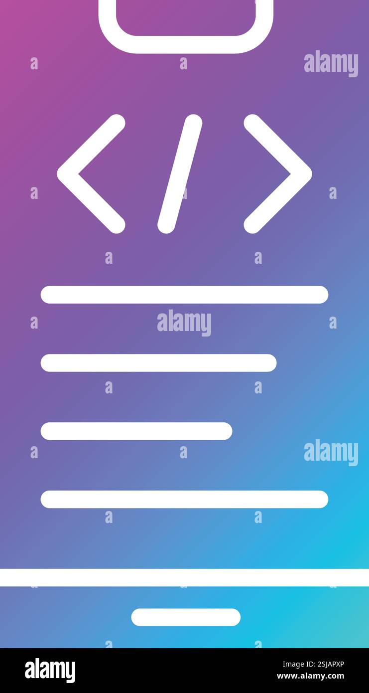 App development Vector Icon Design Illustration Stock Vector