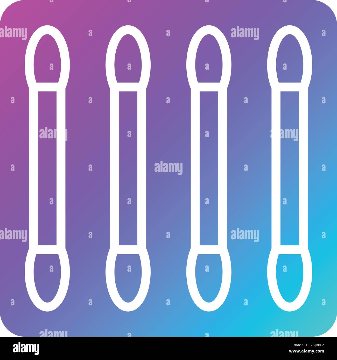Cotton buds Vector Icon Design Illustration Stock Vector