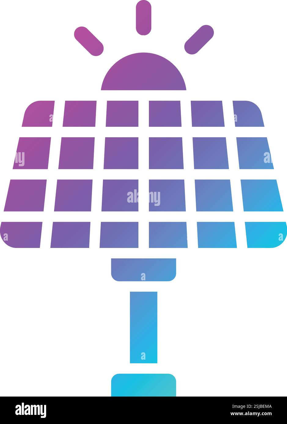 Solar panel Vector Icon Design Illustration Stock Vector