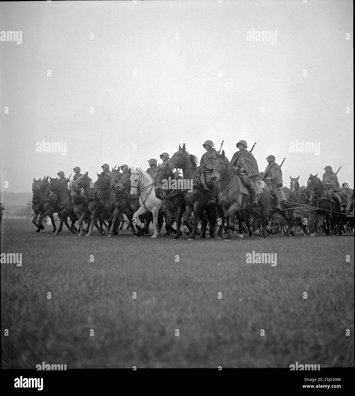 Defilee der Thurgauischen Feldartillerie Abt. 21, Frauenfeld 1949# ...