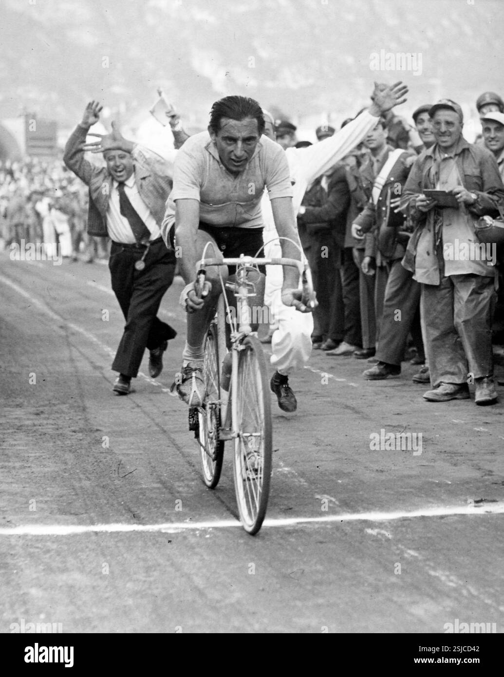 Fausto Coppi at the 1952 Tour de France Stock Photo