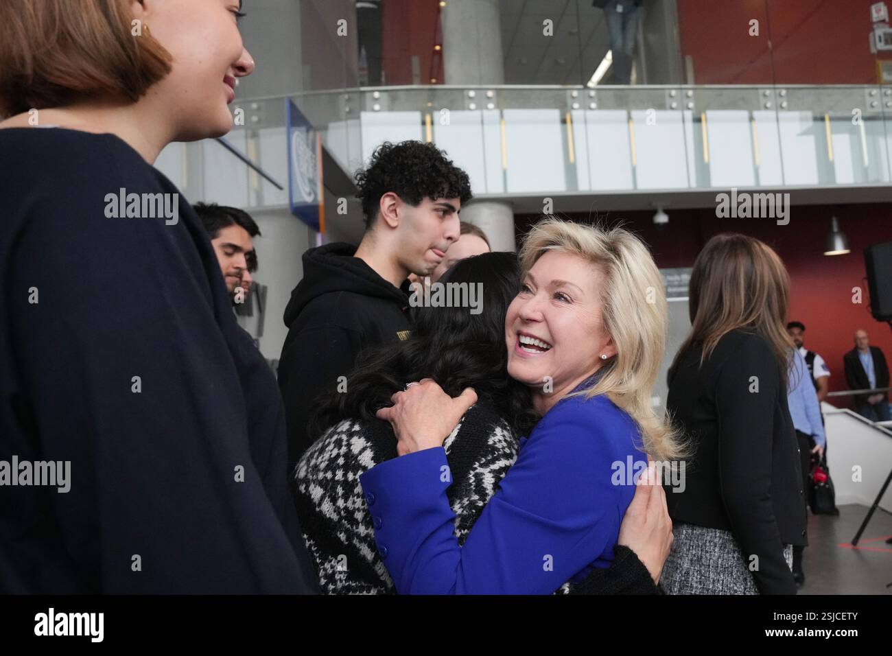 Ontario Liberal Leader Bonnie Crombie appears at a campaign event at