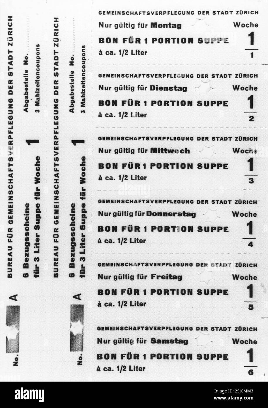 Brotkarten aus dem 1. Weltkrieg, ca. 1917#Bread-ration cards of World ...