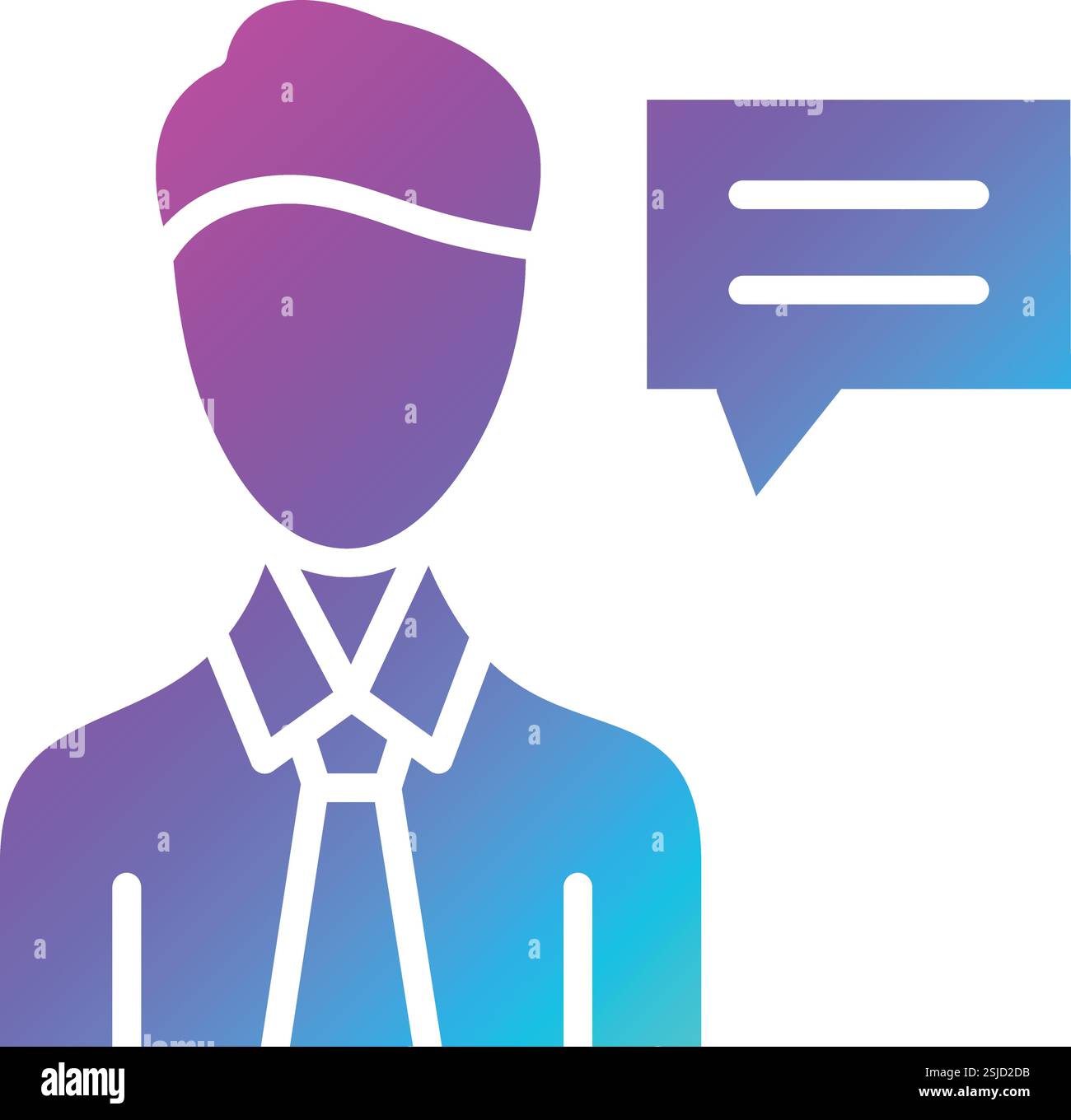 Advisor Vector Icon Design Illustration Stock Vector